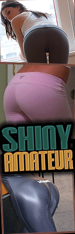 ass wrapped in tight shiny clothes