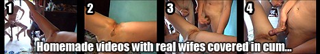 real wifes covered in cum